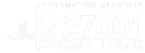 BSI ISO/IEC 27001 Information Security Management Certified.